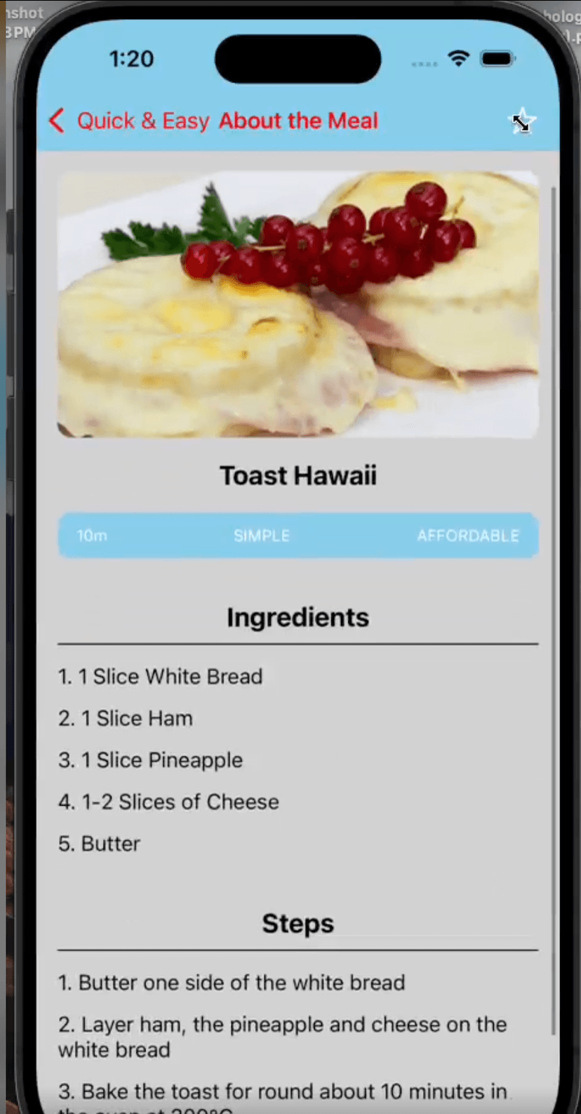 Meal App - Recipe Finder